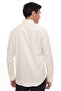 Slim Fit Long Sleeve Cotton Easy-To-Iron Men's Shirt with Gift Box Fs- 002225   - Cream - 3