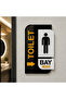 Glossy Plexi WC Mr./Male toilet Direction Sign - 5