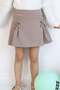 Girl's Shorts Skirt with Bow Accessories, Elastic, 3-7 Years Old, Mink - 3