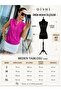 Buttoned Satin Blouse Pink - 2