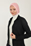 Women's Long Sleeve Half Turtleneck Combed Cotton Stretch Fabric Body -Ecru - 4