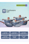 10pcs Kitchencraft Die-Cast Aluminum Cookware Set Assorted Colors - 6