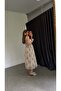 Borden Rose Detailed Dress Ecru - 4