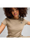 Better Essentials Women's Beige Round Neck T-Shirt - 4