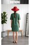 Women's Short Sleeve Crew Neck T-Shirt Dress Nightgown - 7