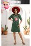 Women's Short Sleeve Crew Neck T-Shirt Dress Nightgown