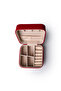 Double Compartment Travel Type Jewelry Box Red - 6