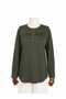 Women's Lycra Mid-Age and Above Four Seasons Mother's Combed Cotton Blouse New Season Striped Stripe Button Detail - 5