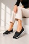 Black Laceless Mother Orthopedic Flat Non-Slip Sole Daily Ballet Flats Vdz03040 - 2
