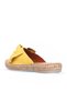 Shoes Yellow Leather Women's Espadrille Slippers 01Wl4605 - 5