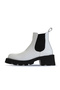 White Flotter Leather Women's Heeled Boots 01Wt1705 - 4