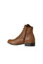 Brown Leather Women's Flat Boots 01Wr3303 - 5