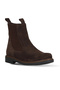 Brown Suede Women's Flat Boots 01Wf2205 - 2