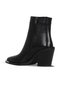Black Flotter Leather Women's Heeled Boots 33Wb20000 - 4