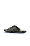 Khaki Leather Men's Flat Slippers 25Mt2233 - 4