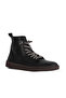 Black and White Leather Women's Flat Boots 01Wf1802 - 2