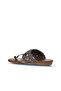 Gray Shiny Leather Women's Flip Flops 01Wu7448 - 5