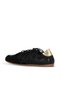 Black Suede-Leather Women's Flat Shoes 01We6701 - 4