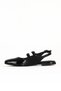 Black Patent Leather Women's Flat Sandals 01We1101 - 3