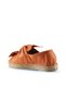 Orange Glitter Leather Women's Espadrille Shoes 01Wn3100 - 4