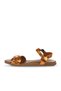 Orange Shiny Leather Women Sandals 01Wu4262 - 4