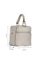 Gray Leather Women's Handbag - 3