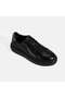 Men's Black Lace-Up Leather Casual Shoes - 5