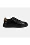 Men's Black Lace-Up Leather Casual Shoes - 2