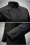 Black Women's Chef Jacket with Hidden Snap Buttons - Name Embroidery Gift - 2