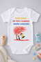 The Sweetest Sibling Is My Brother Written Body Suit Gift for Newborn Mother Father Uncle Aunt