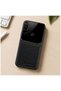 Xiaomi Redmi Note 8 Compatible Case Lens Leather Case Black - 4