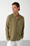 Men's Breathable Muslin Fabric 100% Cotton Washable Pocketless Shirt - 2