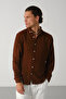 Men's Breathable Muslin Fabric 100% Cotton Washable Pocketless Shirt - 5