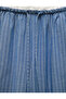Pocketed Double Waist Detail Cotton Viscose Fabric Plain Wide-Leg Trousers - 7