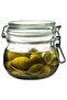 Airtight Glass Jar with Locking Lid 0.5 Liter Glass Jar with Locking Gasket Diameter: 11 cm Height: 10.5 cm - 3