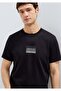M0613364 Black Printed T-Shirt Men's T-Shirt Black