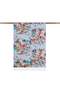 Fall Flowers Patterned Silk Shawl 6108-Baby Blue - 2