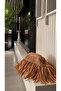 Tasseled Straw Handmade Clutch Bag Handbag (36X21Cm) - 6