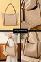 Original Large Volume Mini Wallet Luxury Soft Leather Double Handle Shopper Tote for University Office Daily Use Stylish Special Design Oversized Hand and Shoulder Bag with Double Handle Inner Pocket - 30X40X10 cm - 2