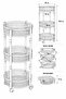 Foldable Vegetable Bowl White Folding Metal with Wheels 🧅   Potato Onion Bowl 🥔   3-Tier Practical Basket Fruit and Vegetable Container - 8