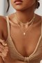 14K Gold Plated Layering Necklace Set, Cuban Snake Paperclip Chains for Women Trendy - 5