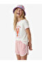 Relaxed Fit Cotton Shorts with Print Detail and Elastic Waist - 2