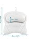Luxury Bath Pillow, Air Mesh Fabric Extra Thick Neck Shoulder Support with 6 Strong Suction Cups - 3