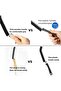 3-Piece Natural Wood Handle Crevice Cleaning Brushes, Stiff Bristles, with Hang Rope - 2