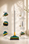 V-shape Cleaning Brush Floor Scrub Magic Broom Double Brushed With Long Handle And Squeegee - 2