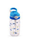 Ocean Tritan Water Bottle – BPA-free, Push-button Open, Leakproof – Blue