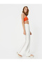 X Şahika Ercümen - Crochet Detailed Wide Leg Trousers