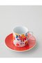 Fabele Porcelain 4 Piece Coffee Cup Set for 2 People 80 ml Colorful - 3