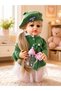 Realistic Talking Baby Doll 45CM – English Speaking Lifelike Doll (Green Outfit) - 4