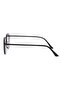 Women's Black Frame Gradient Black Glass Avant-Garde Oval Sunglasses Uv400 - 3